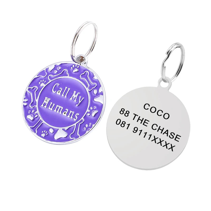 Engraved Personalized Pet ID Tag – Custom Name Tag