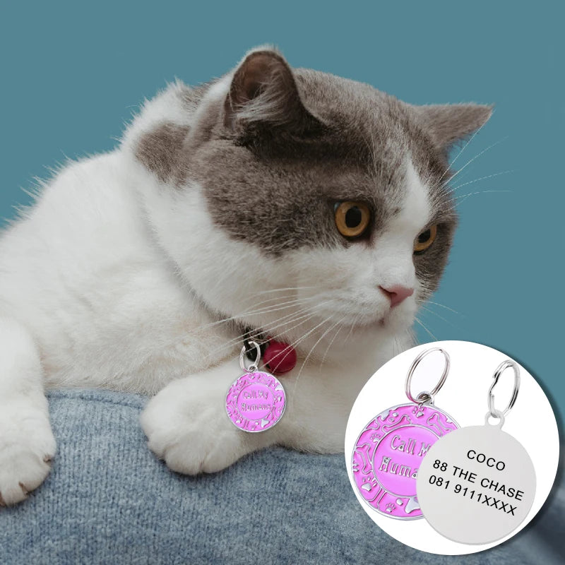 Engraved Personalized Pet ID Tag – Custom Name Tag