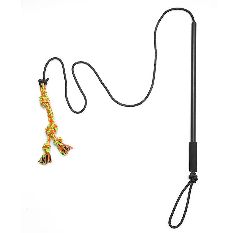 Dog Flirt Pole – Interactive Chase & Tug Teaser Wand for High-Energy Dogs