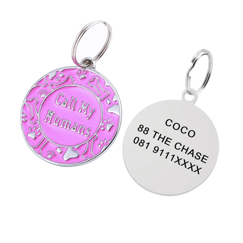 Engraved Personalized Pet ID Tag – Custom Name Tag