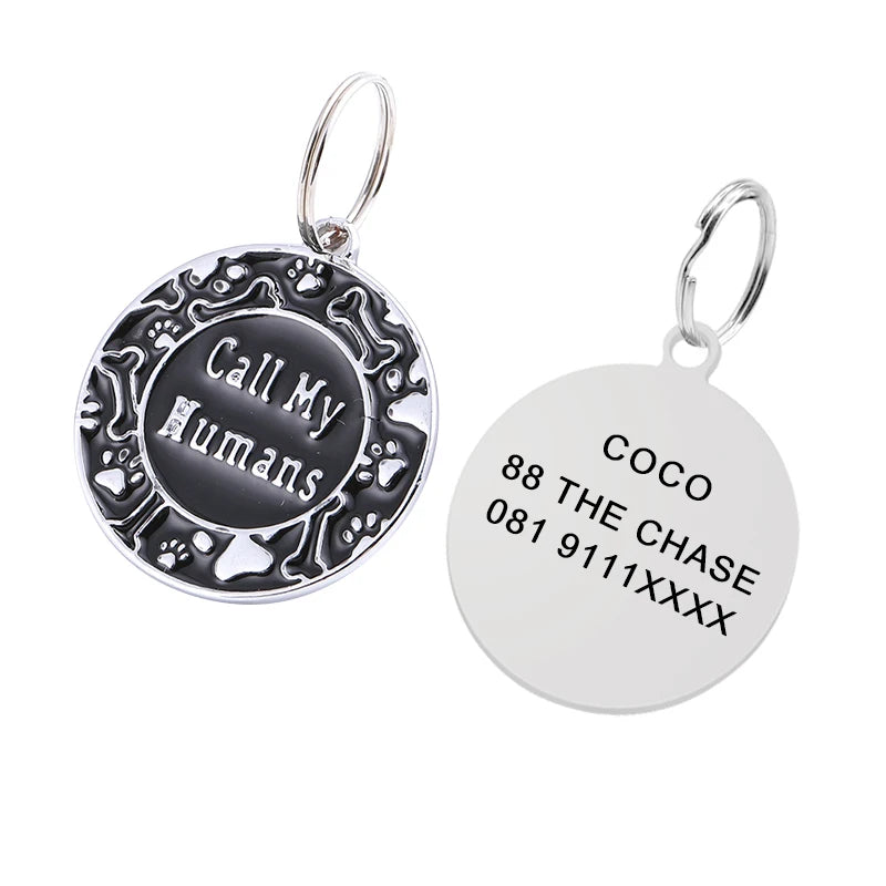 Engraved Personalized Pet ID Tag – Custom Name Tag