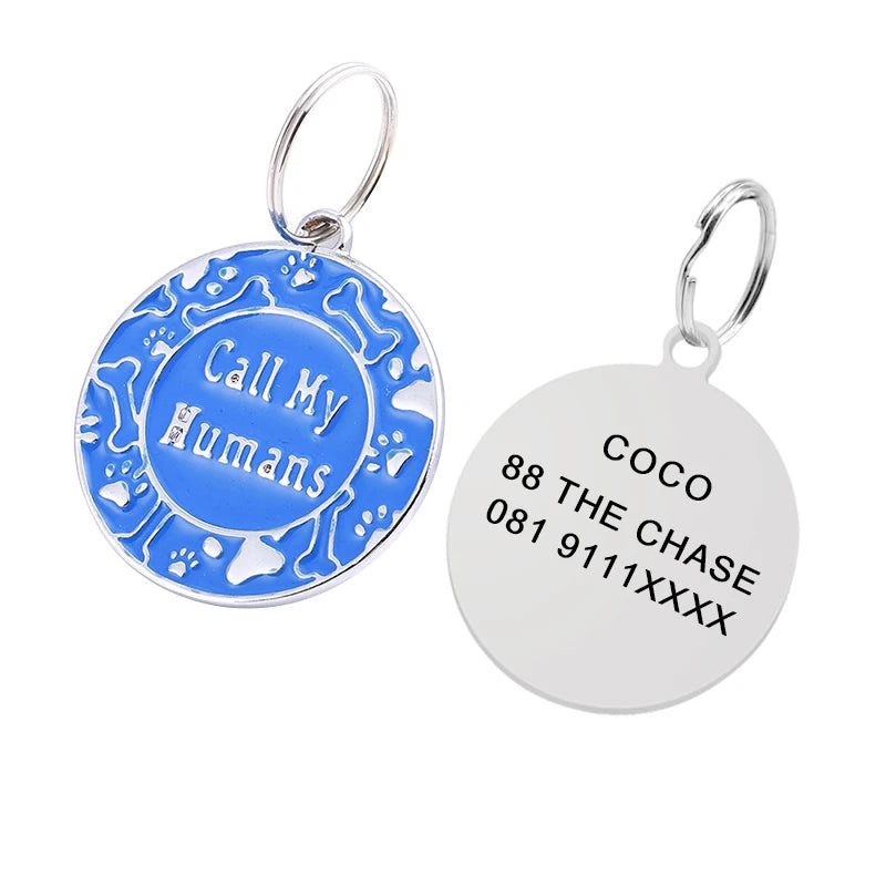 Engraved Personalized Pet ID Tag – Custom Name Tag