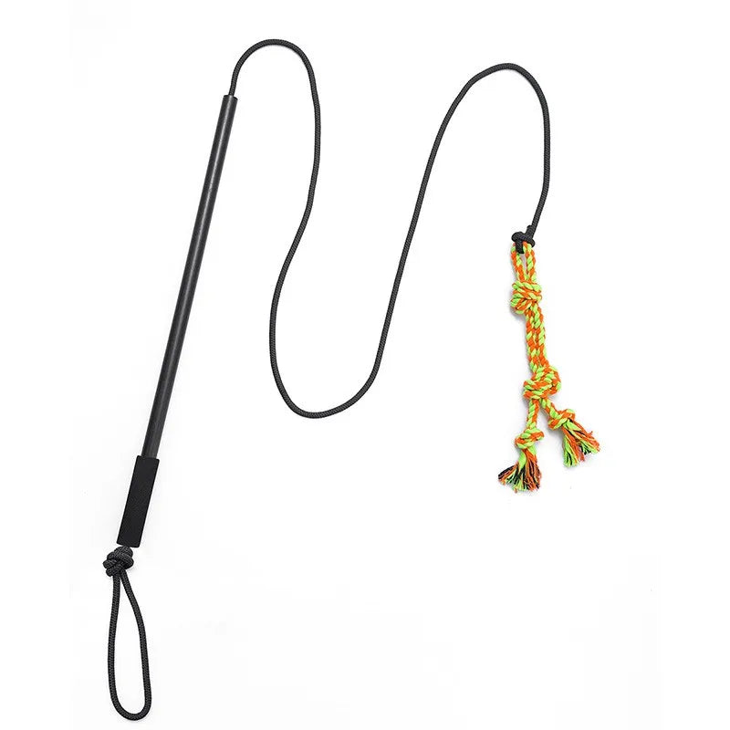Dog Flirt Pole – Interactive Chase & Tug Teaser Wand for High-Energy Dogs