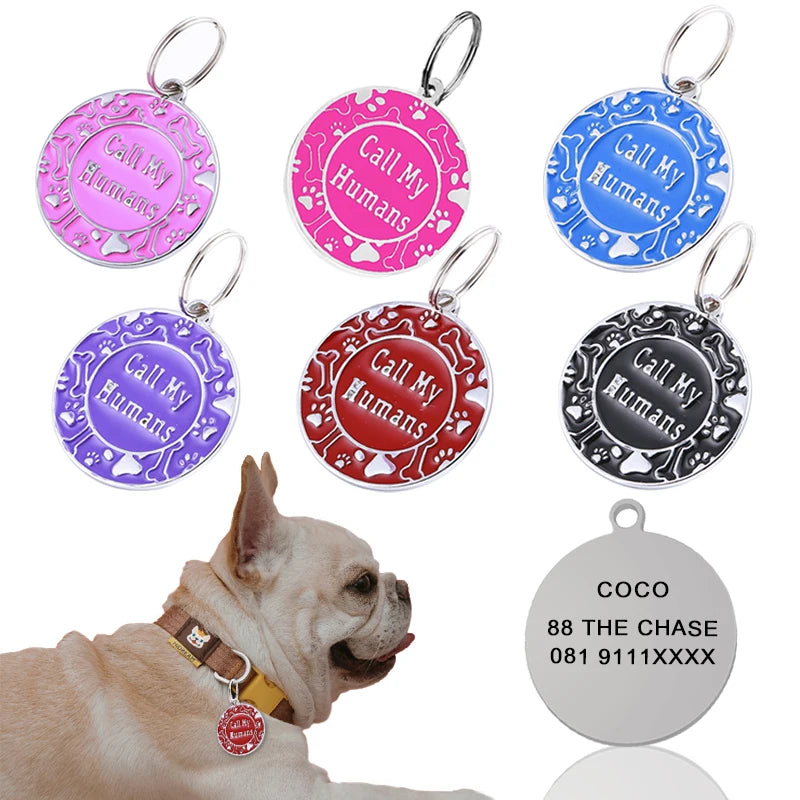 Engraved Personalized Pet ID Tag – Custom Name Tag