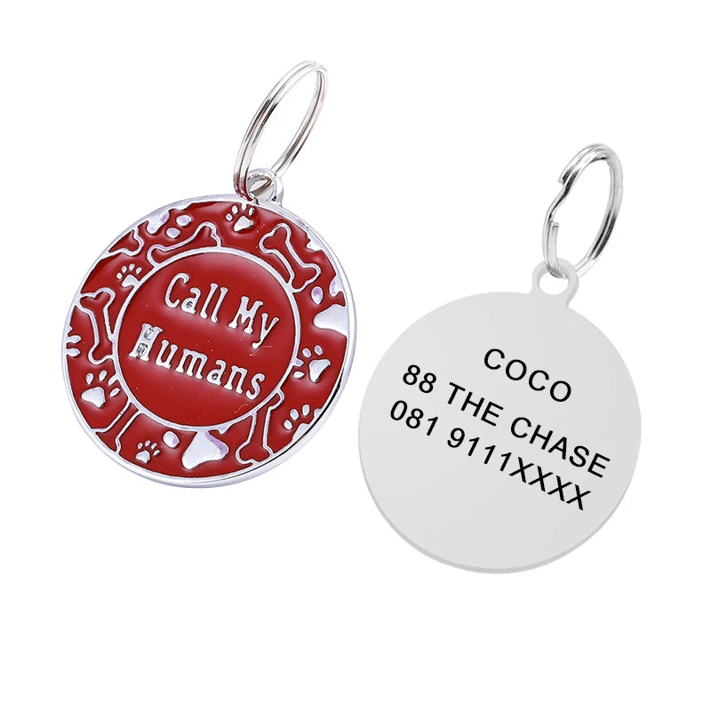 Engraved Personalized Pet ID Tag – Custom Name Tag
