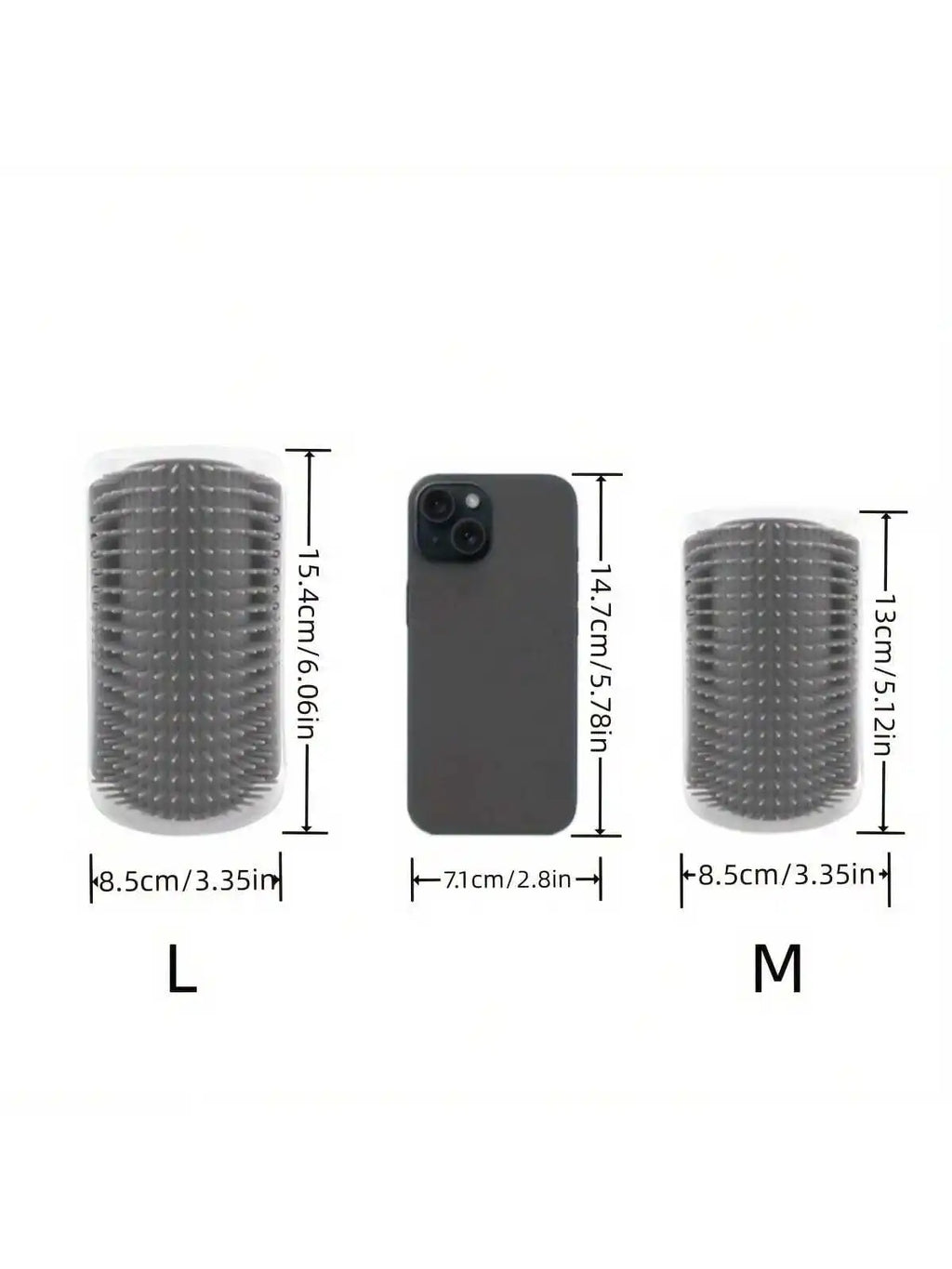 Wall-Mount Cat Self-Groomer Brush