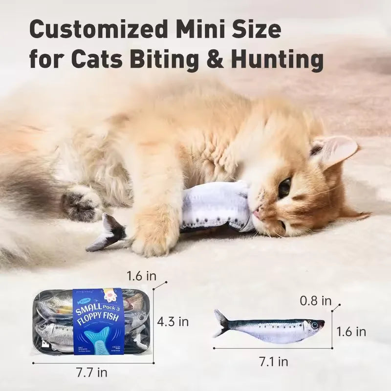 Flopping Fish Cat Toy with Catnip