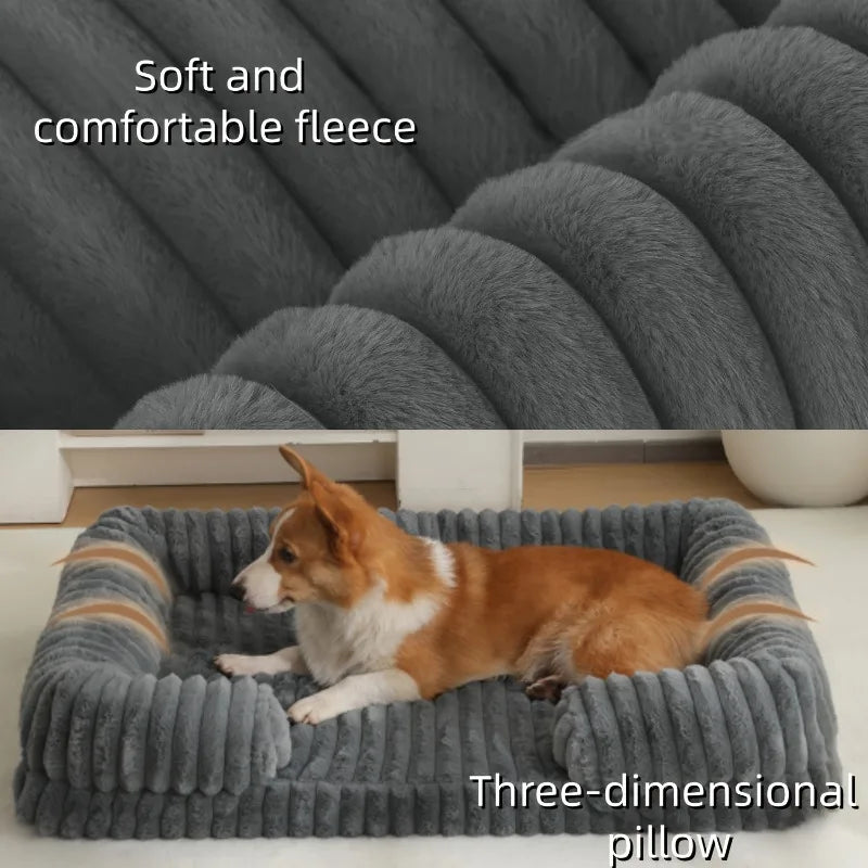 Luxury Sofa Dog Bed - Winter Warm Orthopedic Pet Couch