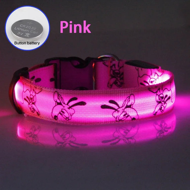USB Rechargeable LED Dog Collar