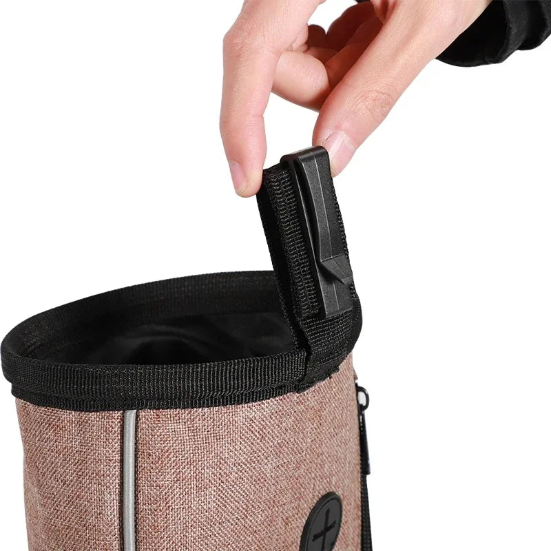 Dog Treat Training Pouch with Poop Bag Dispenser