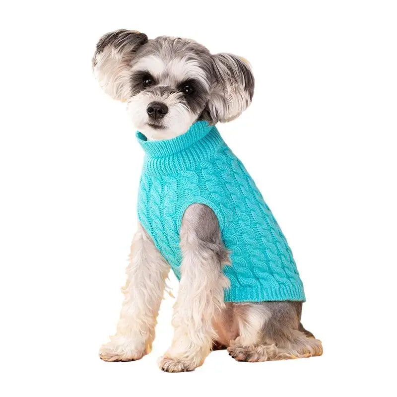 Knit Turtleneck Dog Sweater – Winter Warm