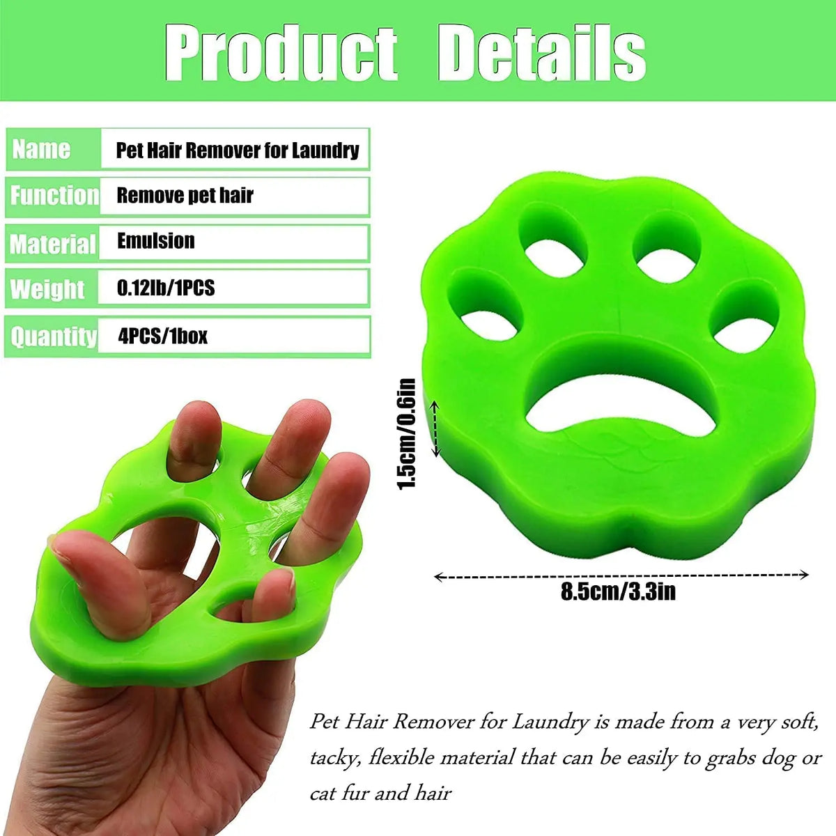 Reusable Laundry Pet Hair Catcher Discs