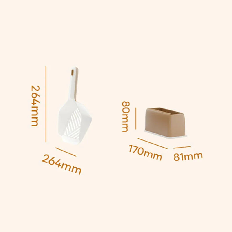 Cat Litter Scoop with Holder Stand