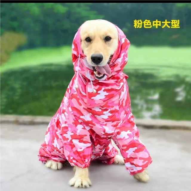 Lightweight Waterproof Dog Raincoat
