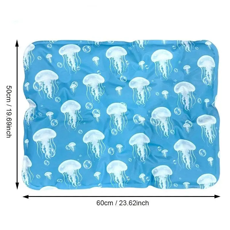 Self Cooling Gel Dog Cat Ice Pad Non Toxic Pet Cooling Mat For Summer Indoor Outdoor Bed Crate Couch