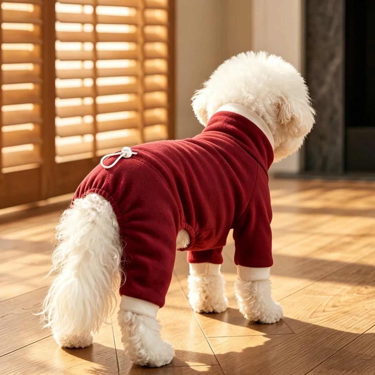 Fleece Dog Pajamas Onesie – Warm Winter Sleepwear