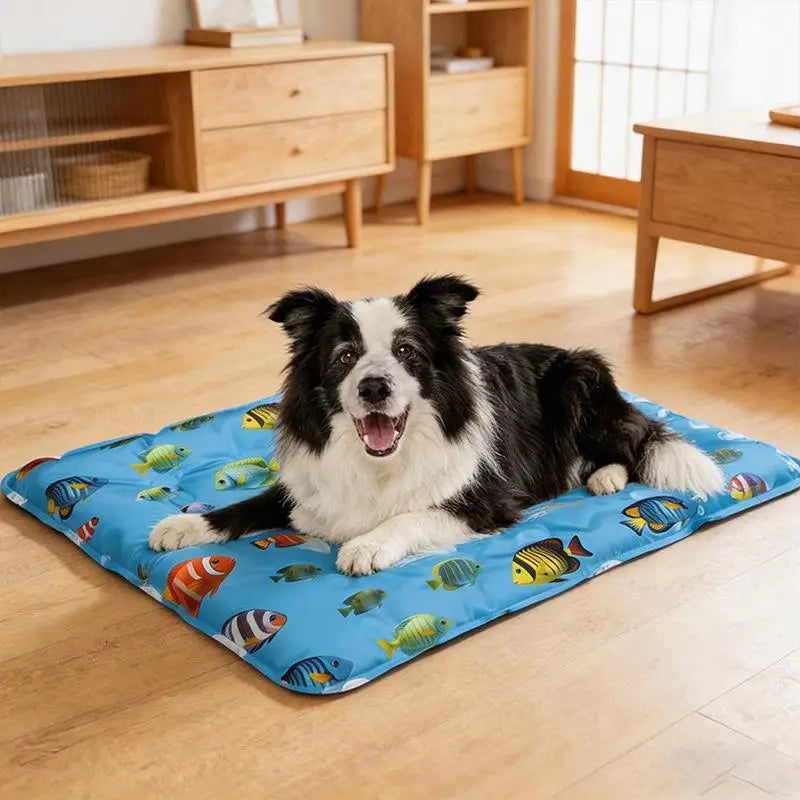 Self Cooling Gel Dog Cat Ice Pad Non Toxic Pet Cooling Mat For Summer Indoor Outdoor Bed Crate Couch