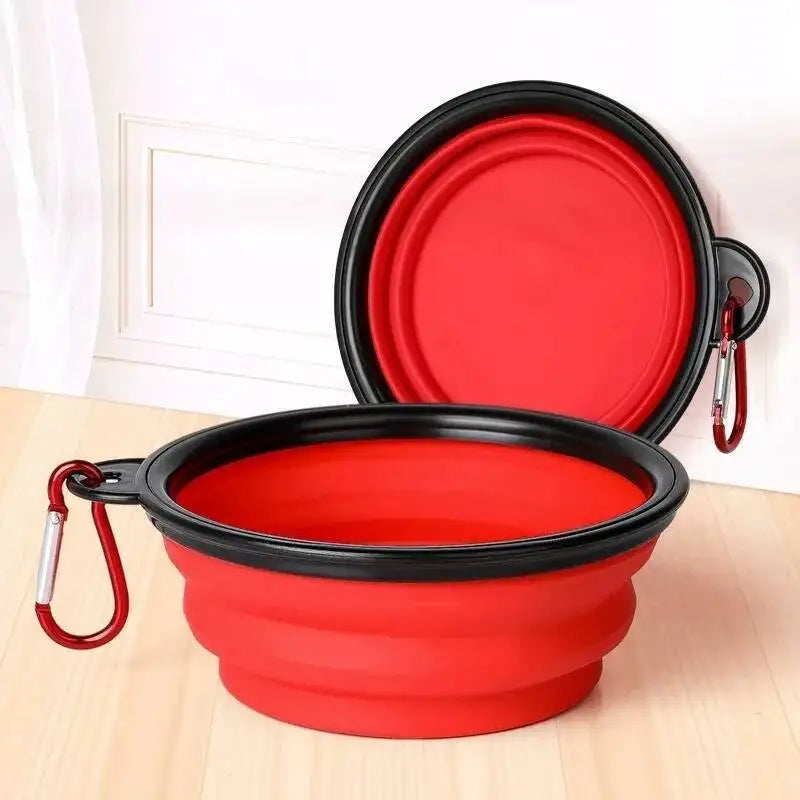 2-in-1 Collapsible Double Travel Pet Bowl