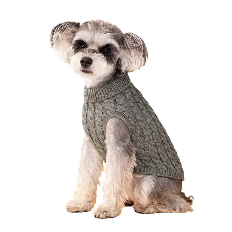 Knit Turtleneck Dog Sweater – Winter Warm