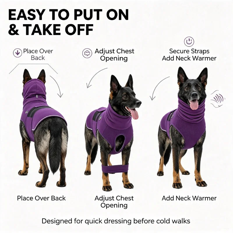 Thunder Calming Anxiety Wrap for Dogs – Stress-Relief Jacket