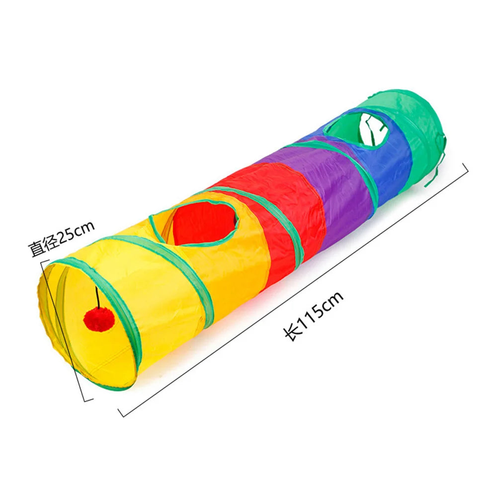 Collapsible 3-Way Cat Tunnel