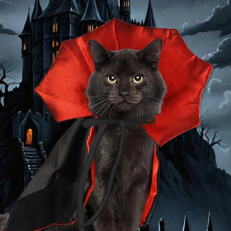 Pet Vampire Cape – Halloween Cloak Costume