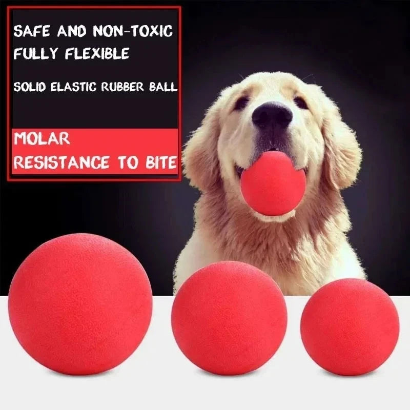 Indestructible Solid Rubber Ball – Bite-Resistant Fetch Toy