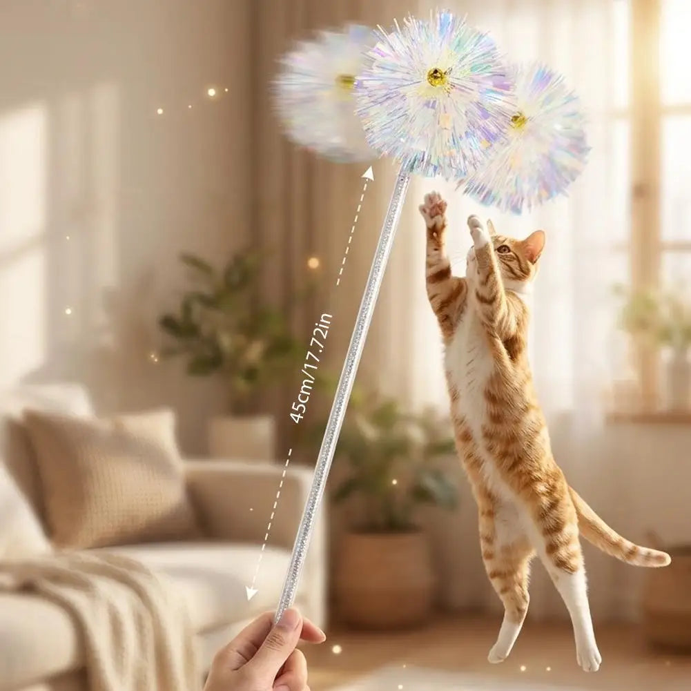 Retractable Cat Teaser Wand Toy