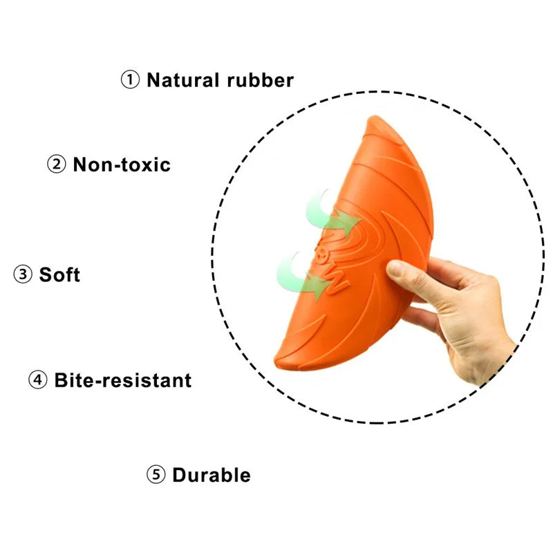 Floating Water Dog Frisbee – Bite-Resistant Rubber Disc for Pool & Lake Fetch