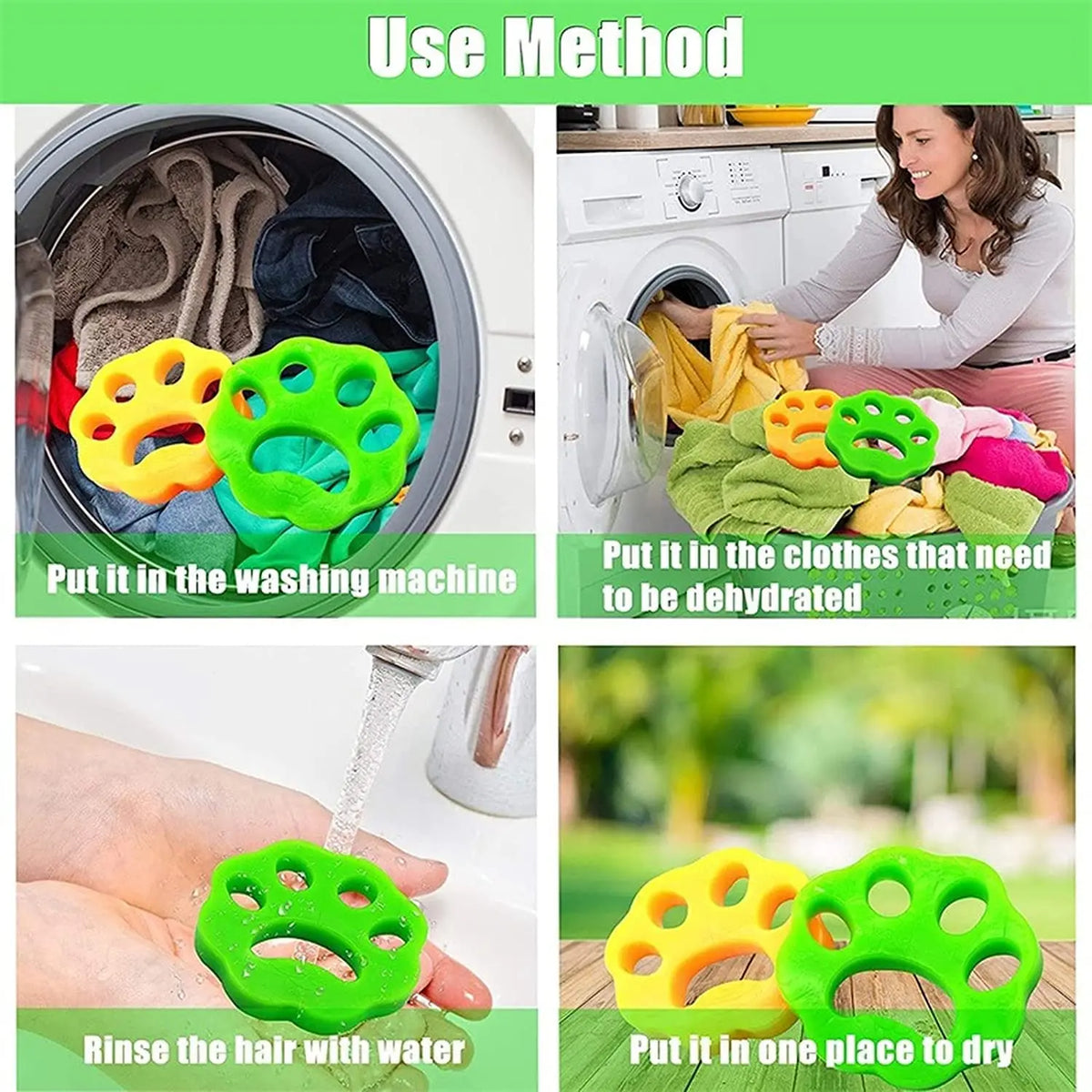 Reusable Laundry Pet Hair Catcher Discs
