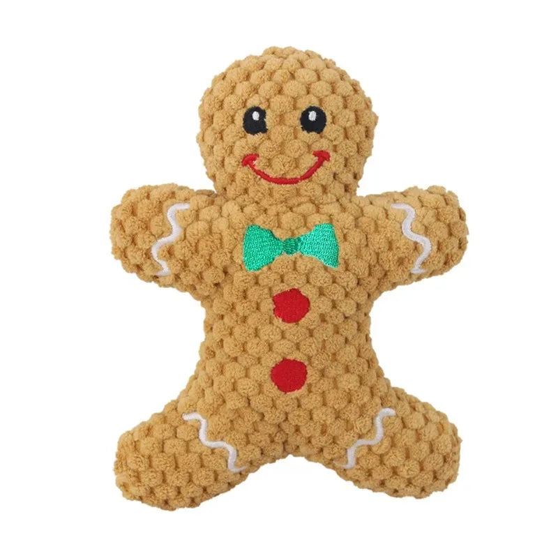 Christmas Squeaky Dog Toy Pack – Plush Holiday Chew Toys