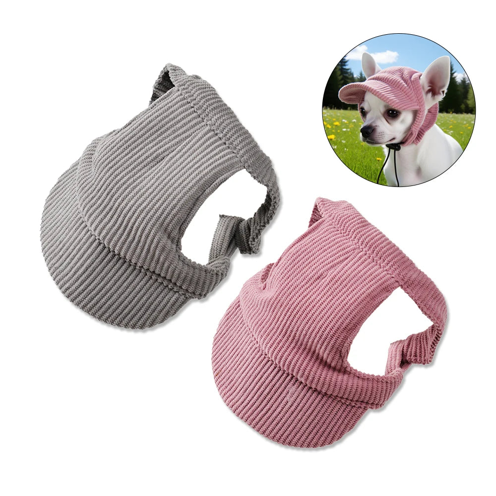 Knit Dog Beanie Hat with Ear Holes