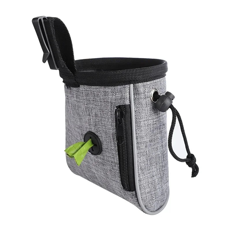 Dog Treat Training Pouch with Poop Bag Dispenser