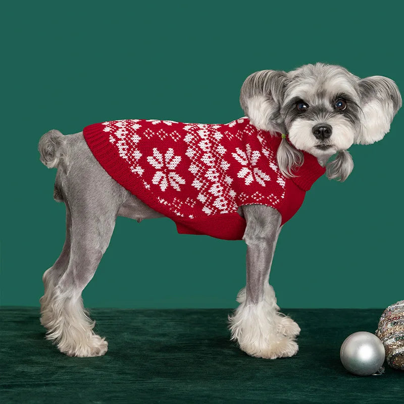 Cat Christmas Sweater – Fair-Isle & Santa Knit Pullover