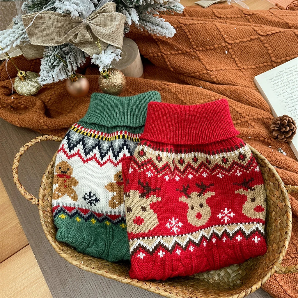 Christmas Knit Dog Sweater – Cozy Winter Pullover