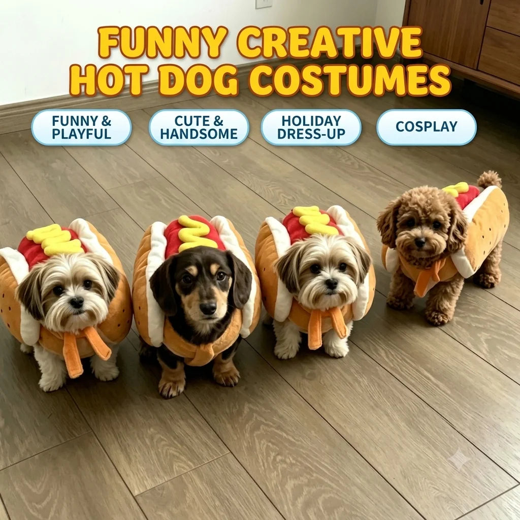 Hot Dog Pet Costume for Halloween