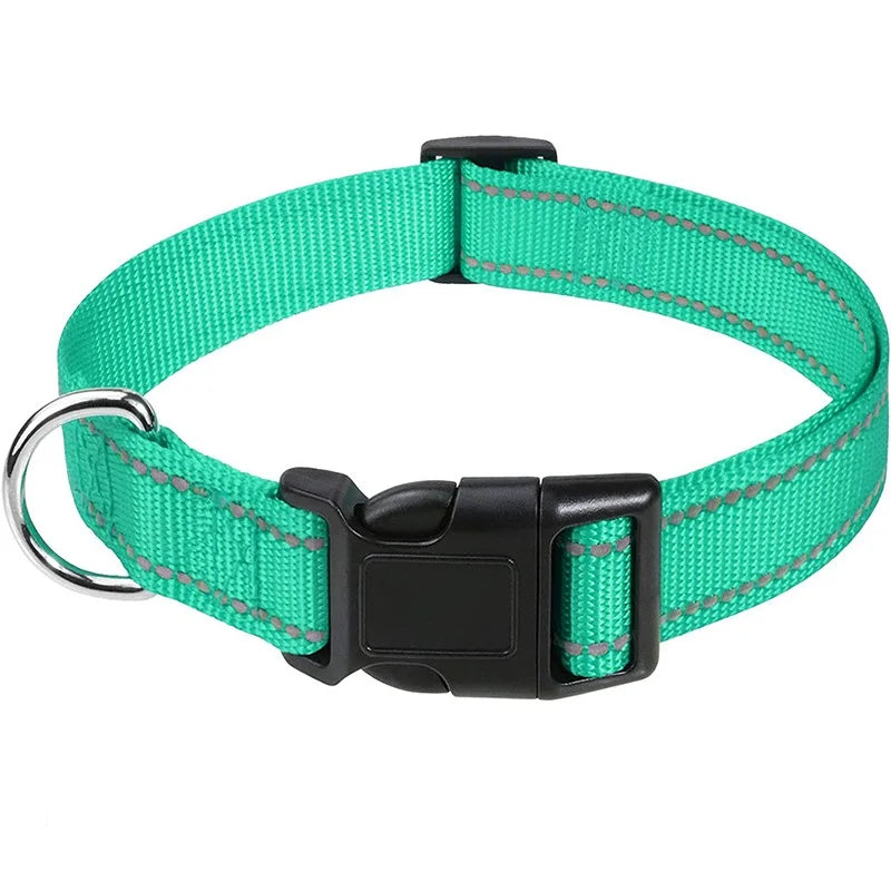 Reflective Nylon Dog Collar – Night-Safe Walking Collar