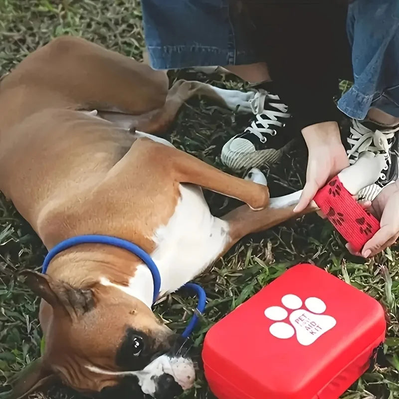 Portable Pet First Aid Kit – 30-Piece