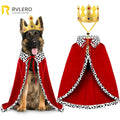 Royal King Cloak & Crown Dog Costume