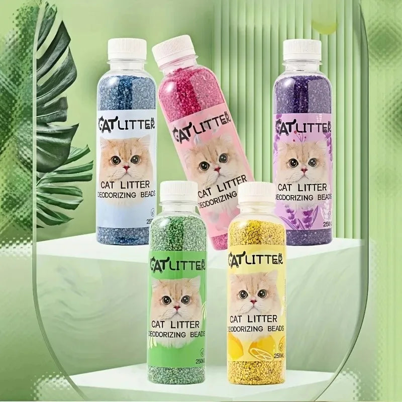 Cat Litter Deodorizer Beads – Odor Eliminator, 5 Fragrances