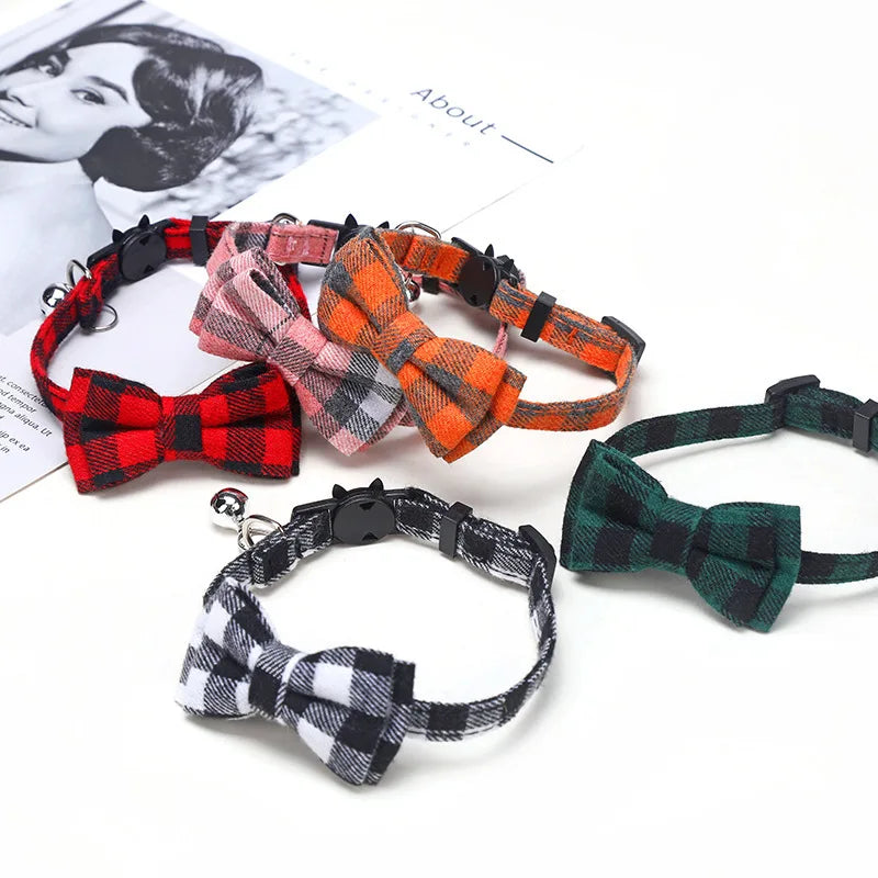 Breakaway Cat Collar with Bow Tie & Bell