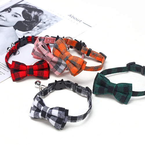 Breakaway Cat Collar with Bow Tie & Bell