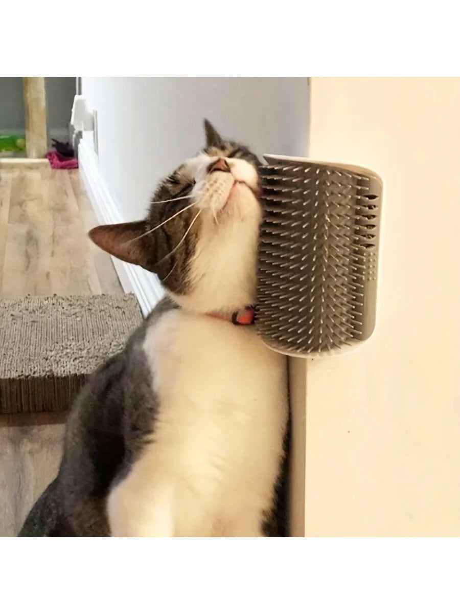 Wall-Mount Cat Self-Groomer Brush