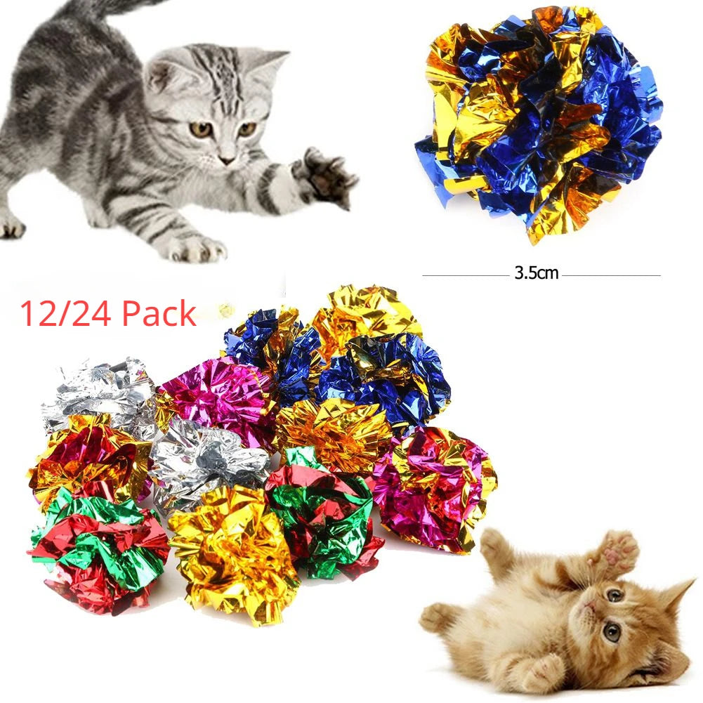 Crinkle Ball Cat Toy Multipack