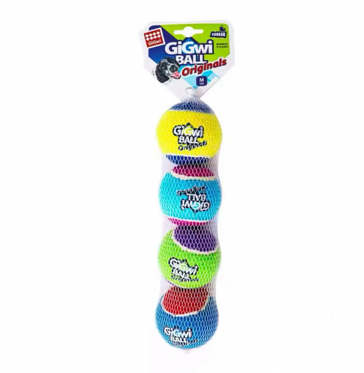 Squeaky Tennis Balls for Dogs – 4-Pack Fetch Toys