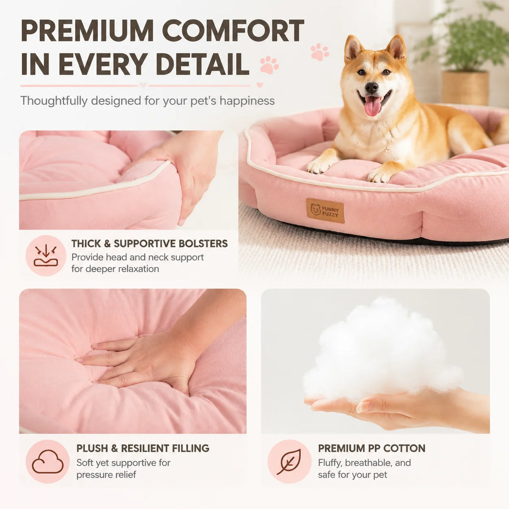 Calming Donut Dog Bed for Anxiety