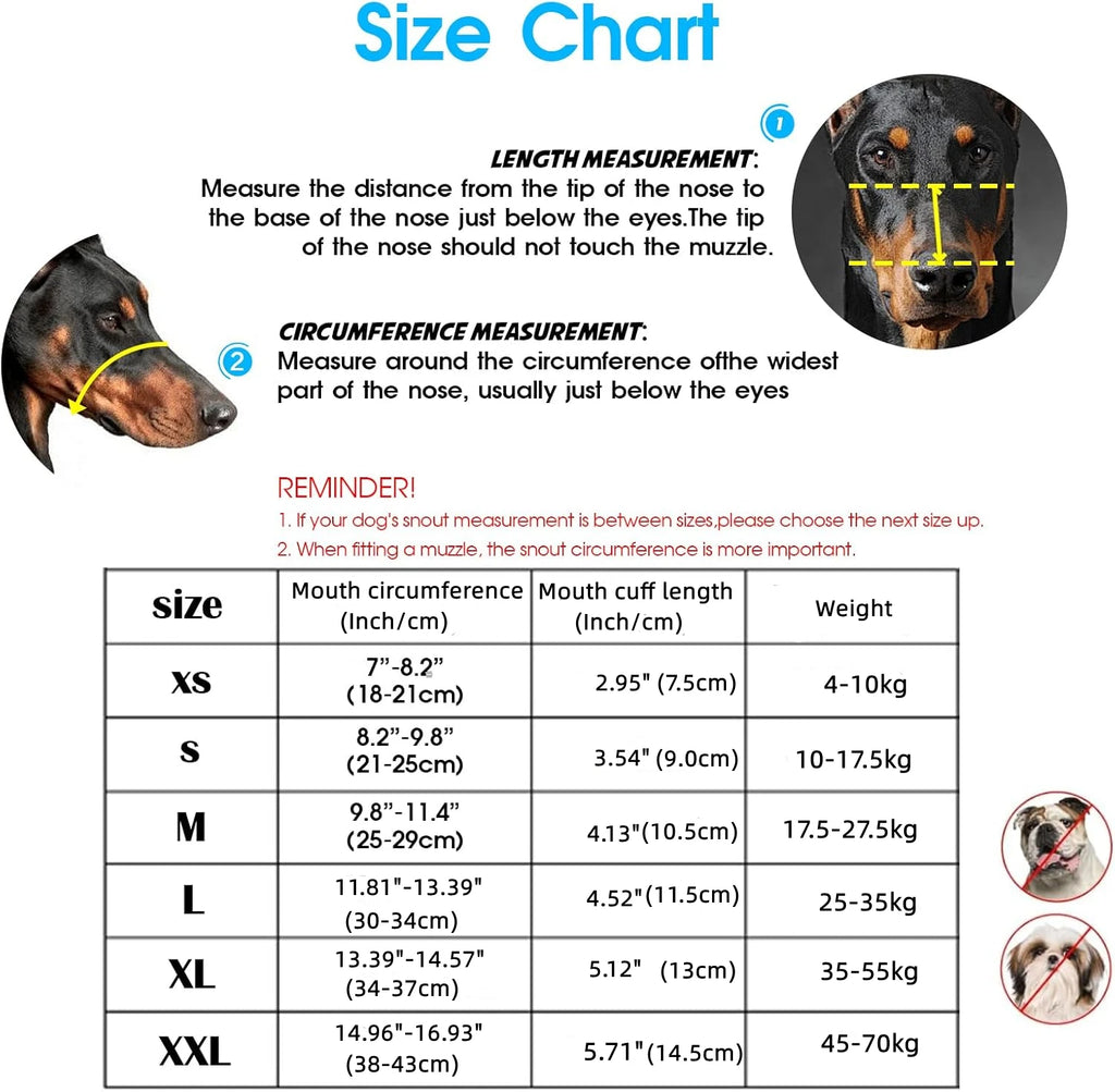 Basket Dog Muzzle – Breathable Anti-Bite Safety Muzzle