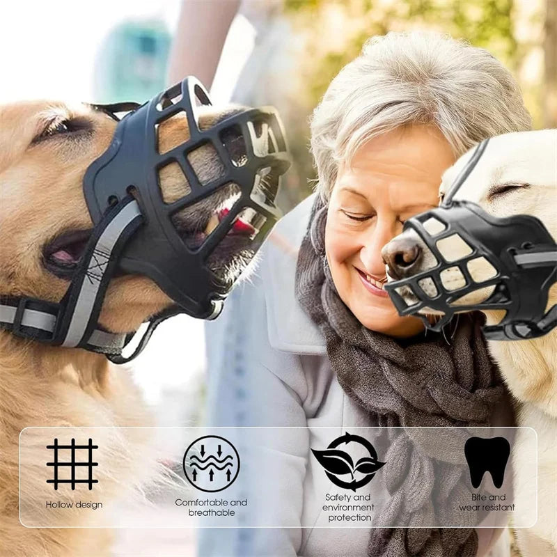 Basket Dog Muzzle – Breathable Anti-Bite Safety Muzzle