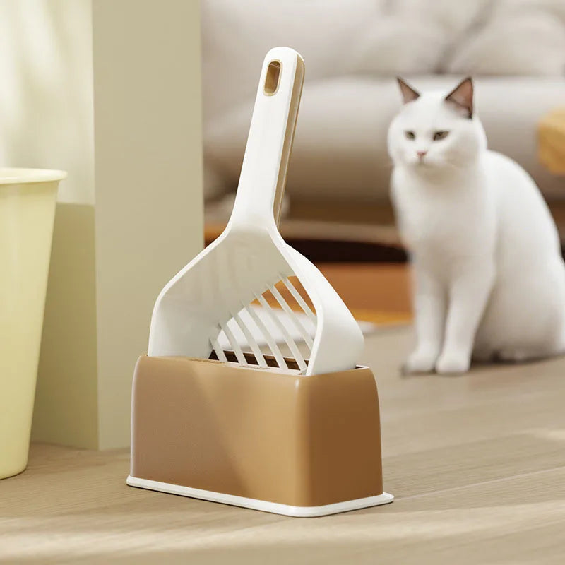 Cat Litter Scoop with Holder Stand