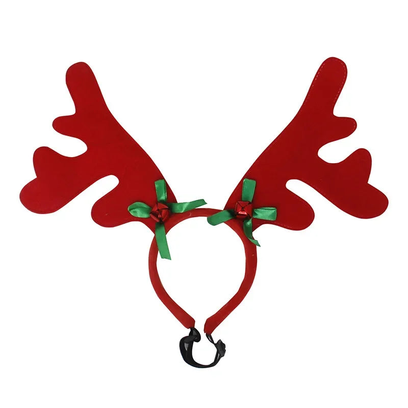 Reindeer Antlers Headband for Pets – Christmas Costume Accessory